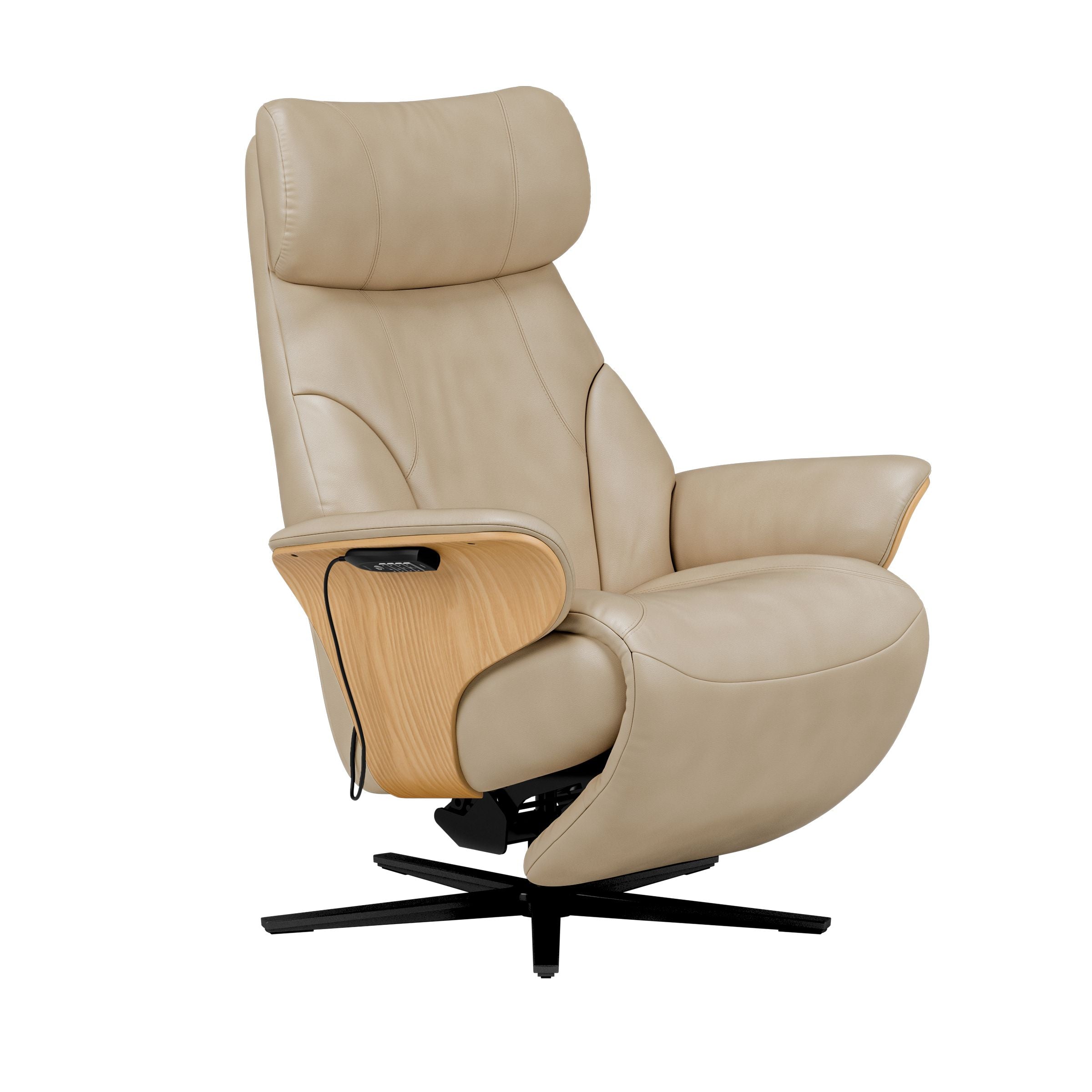 Stressless Adam Disc Base Recliner — Paloma Fog