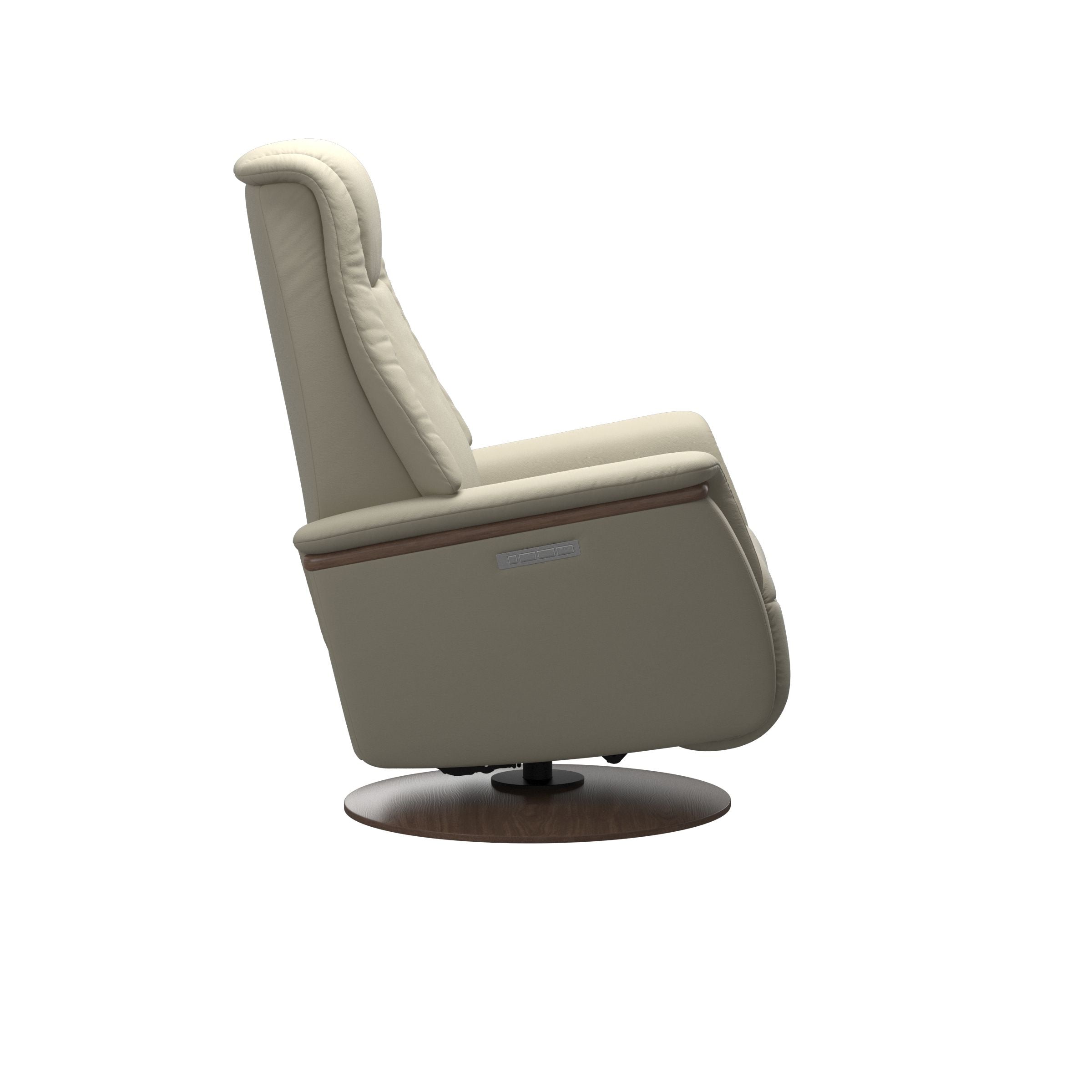 Stressless Max Moon Base Recliner — Paloma Light Grey