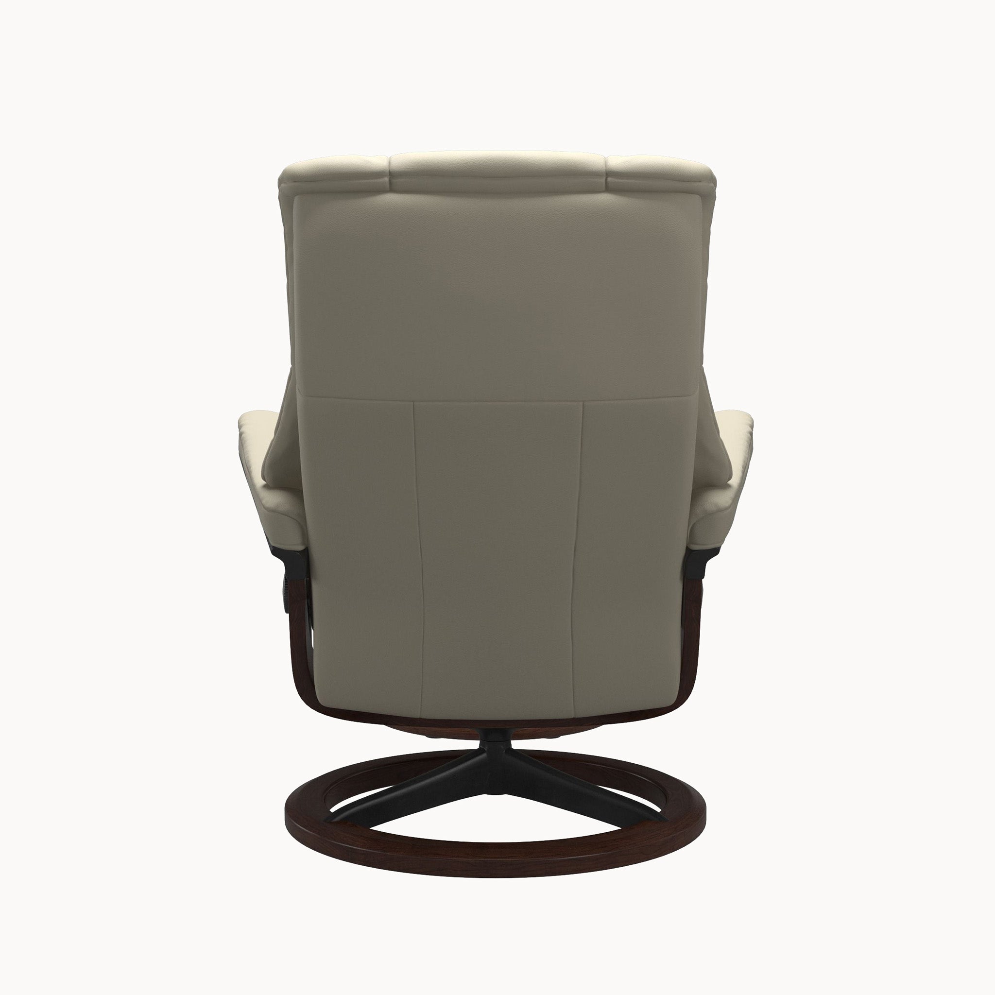 Stressless Mayfair Signature Base Chair & Ottoman - Paloma Light Grey