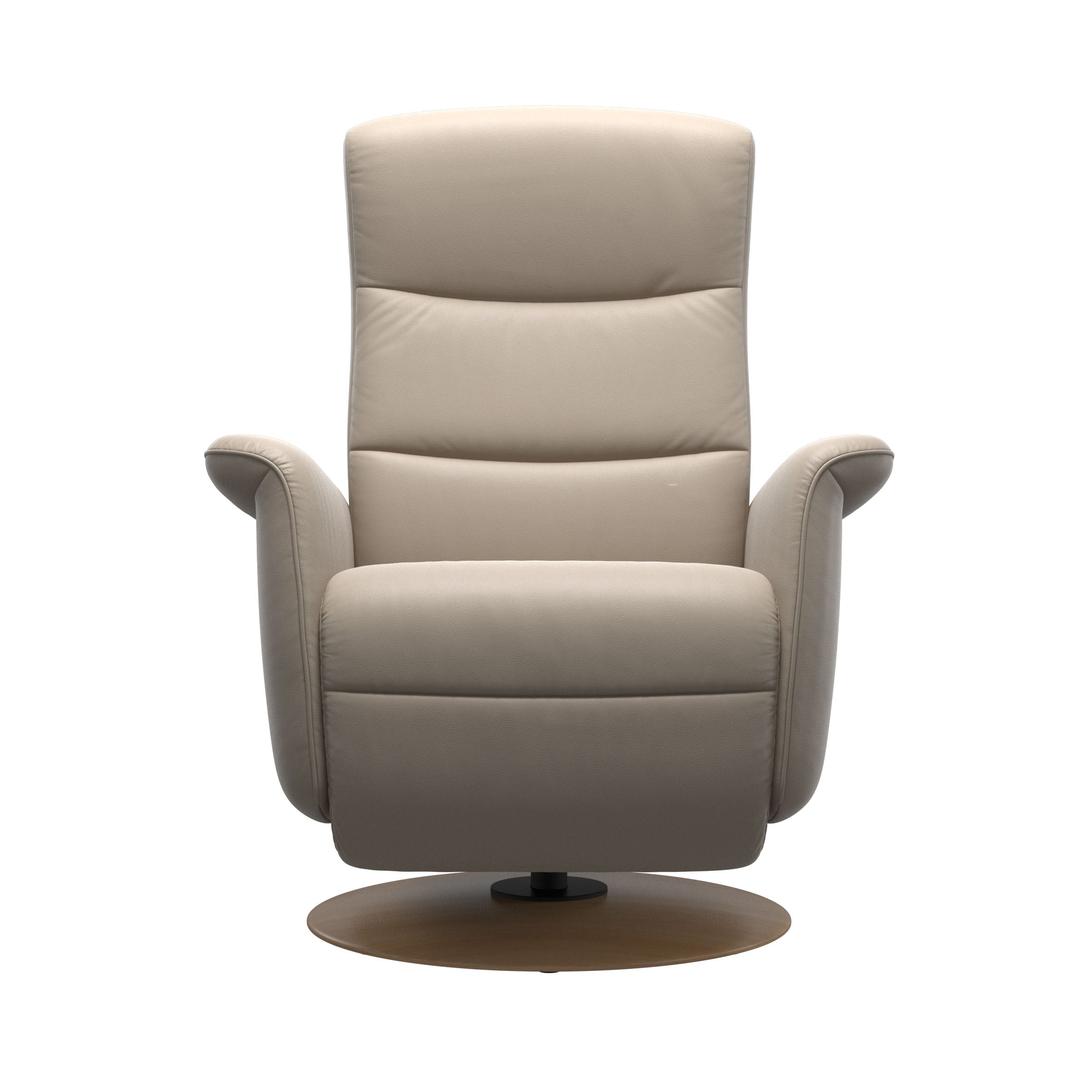 Stressless Mike Moon Base Recliner — Paloma Mushroom