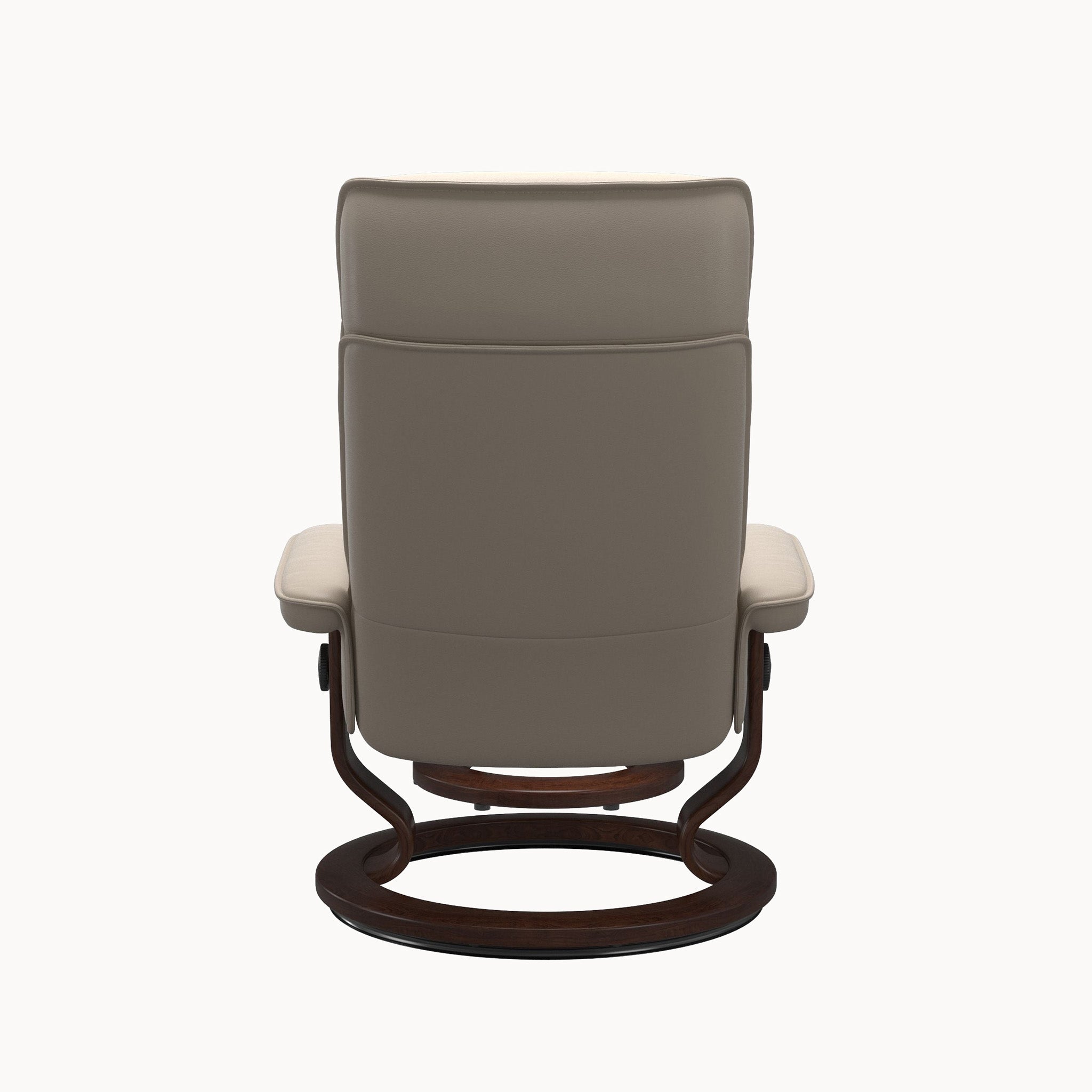 Stressless Admiral Classic Base Chair & Ottoman - Paloma Mushroom