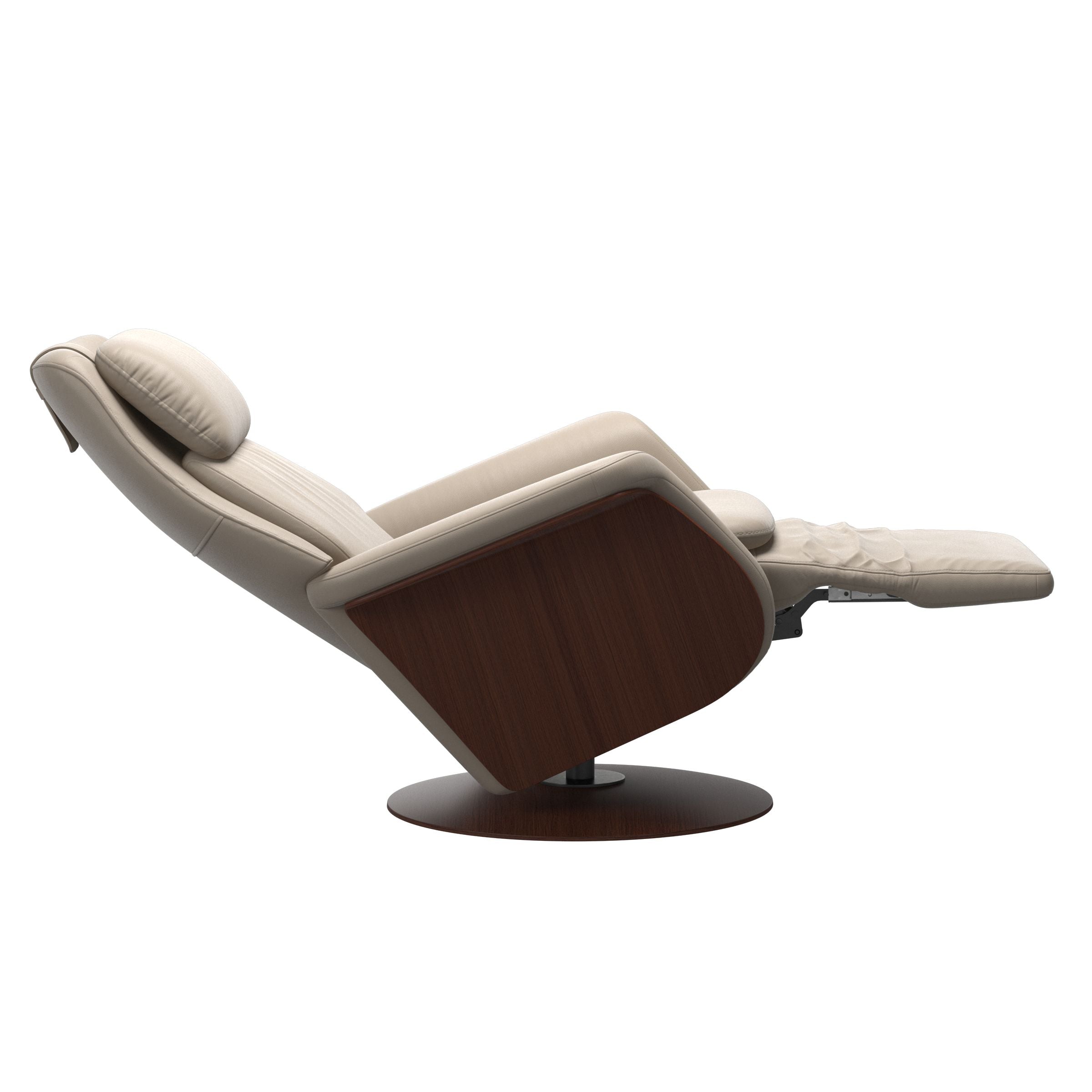 Stressless Sam Disc Base Recliner — Paloma Mushroom