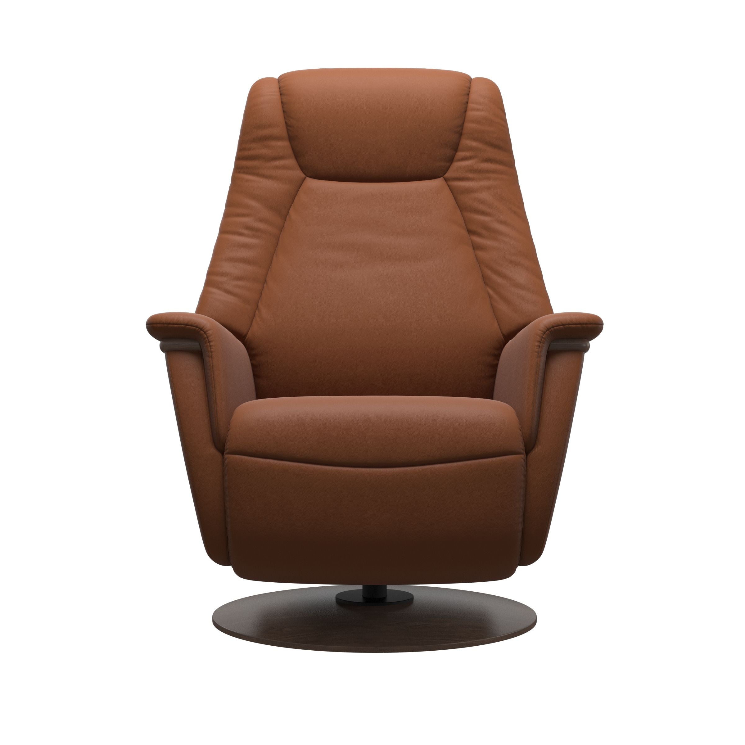 Stressless Max Moon Base Recliner — Paloma New Cognac