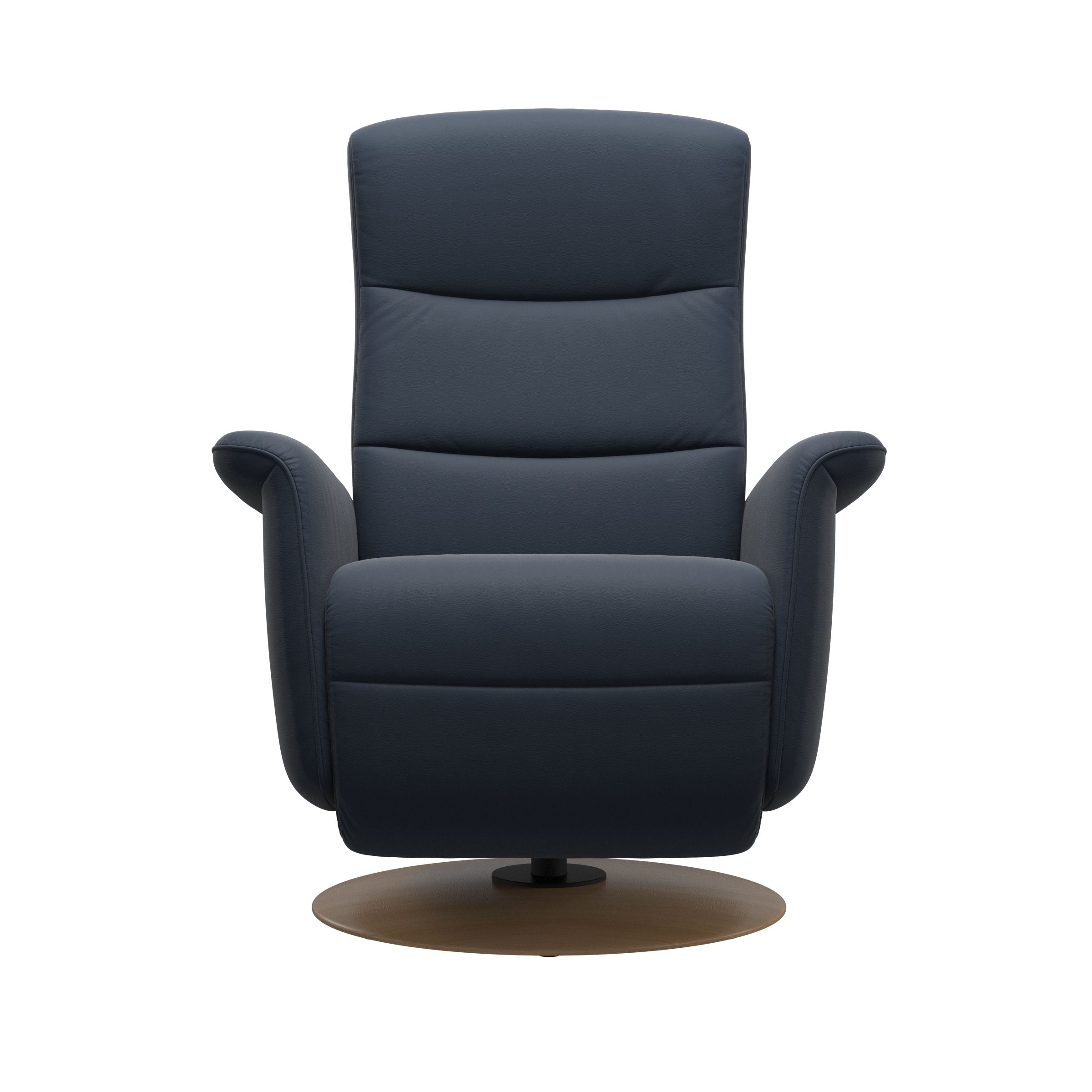 Stressless Mike Moon Base Recliner — Paloma Oxford Blue