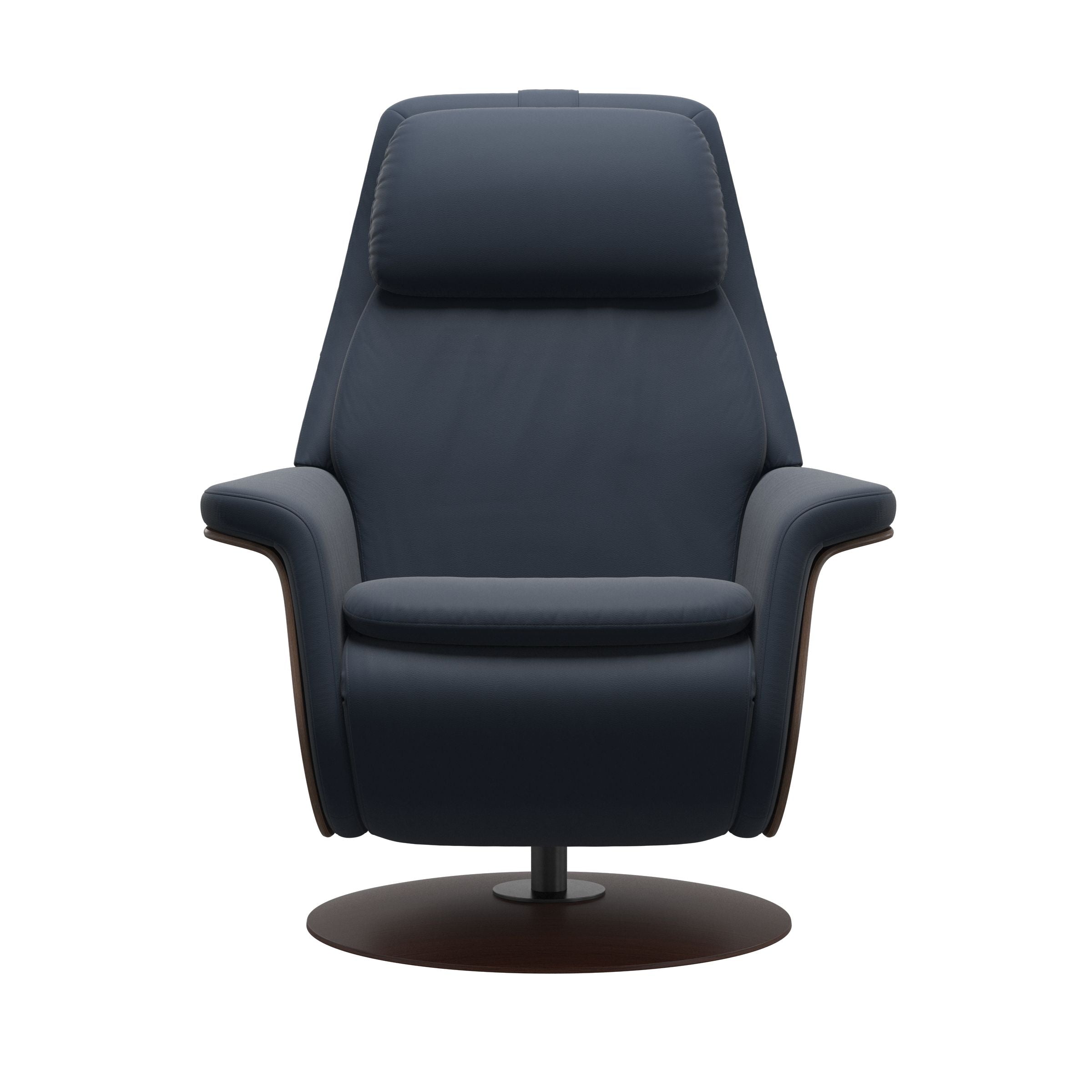Stressless Sam Disc Base Recliner — Paloma Oxford Blue
