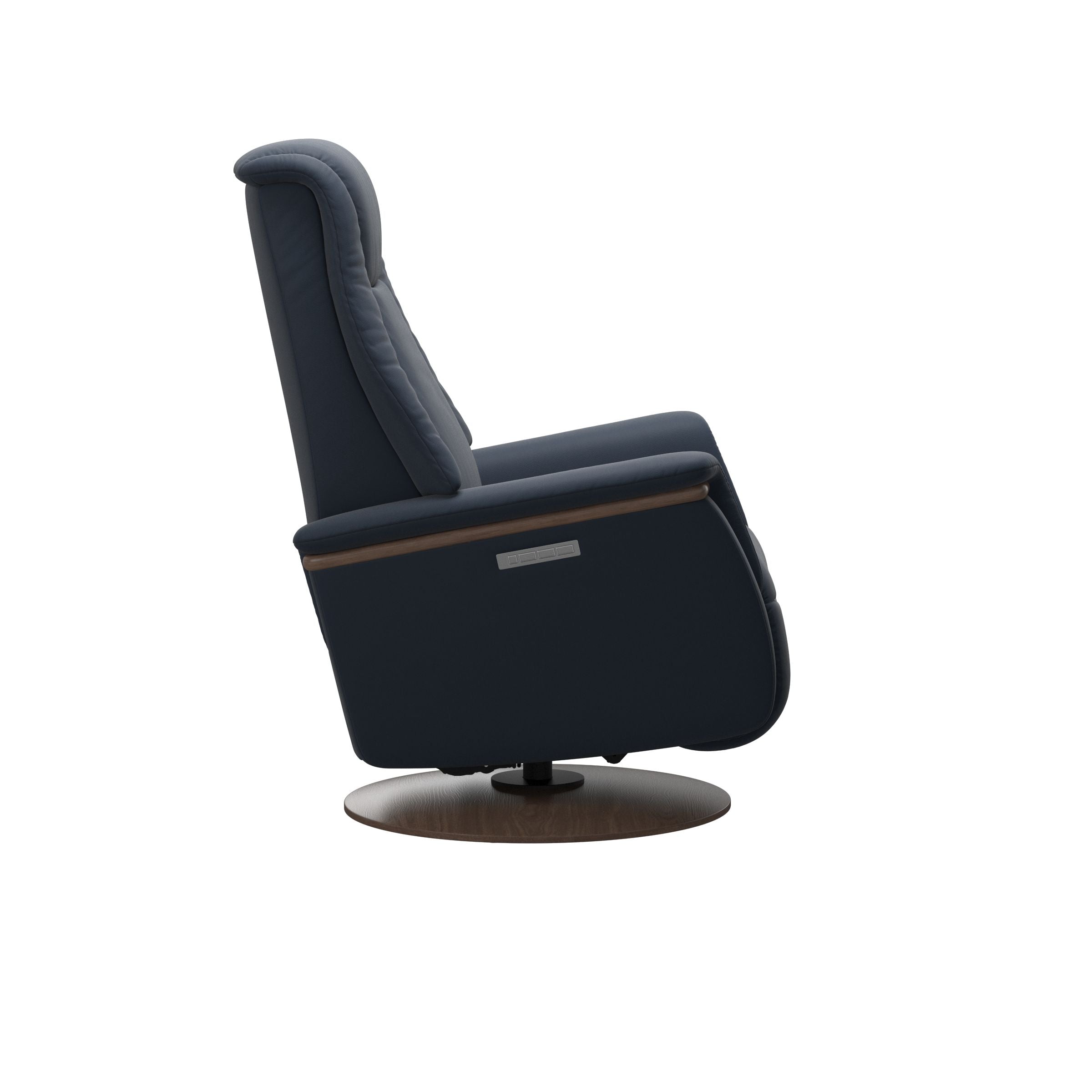 Stressless Max Moon Base Recliner — Paloma Oxford Blue
