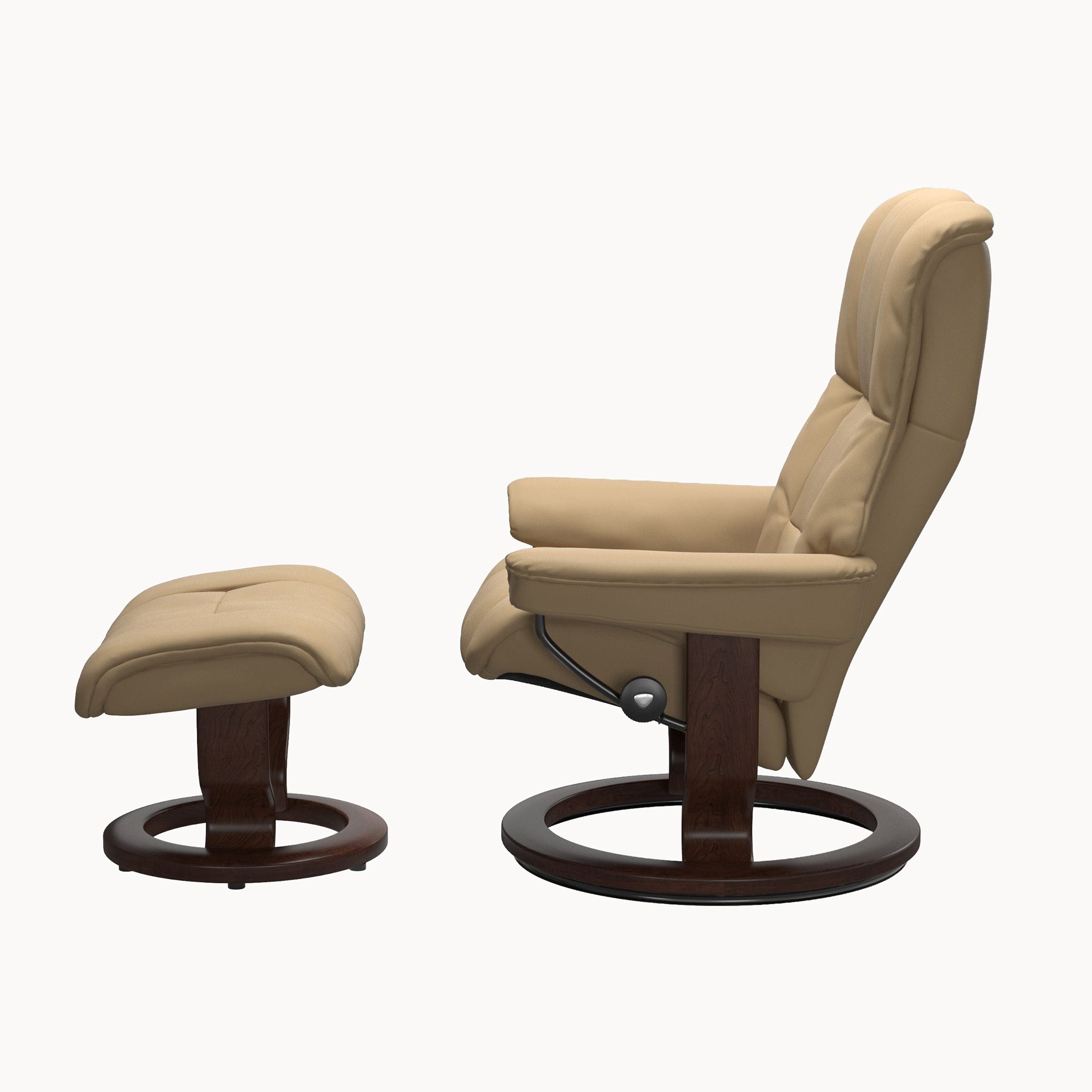 Stressless Mayfair Classic Base Chair & Ottoman - Paloma Sand