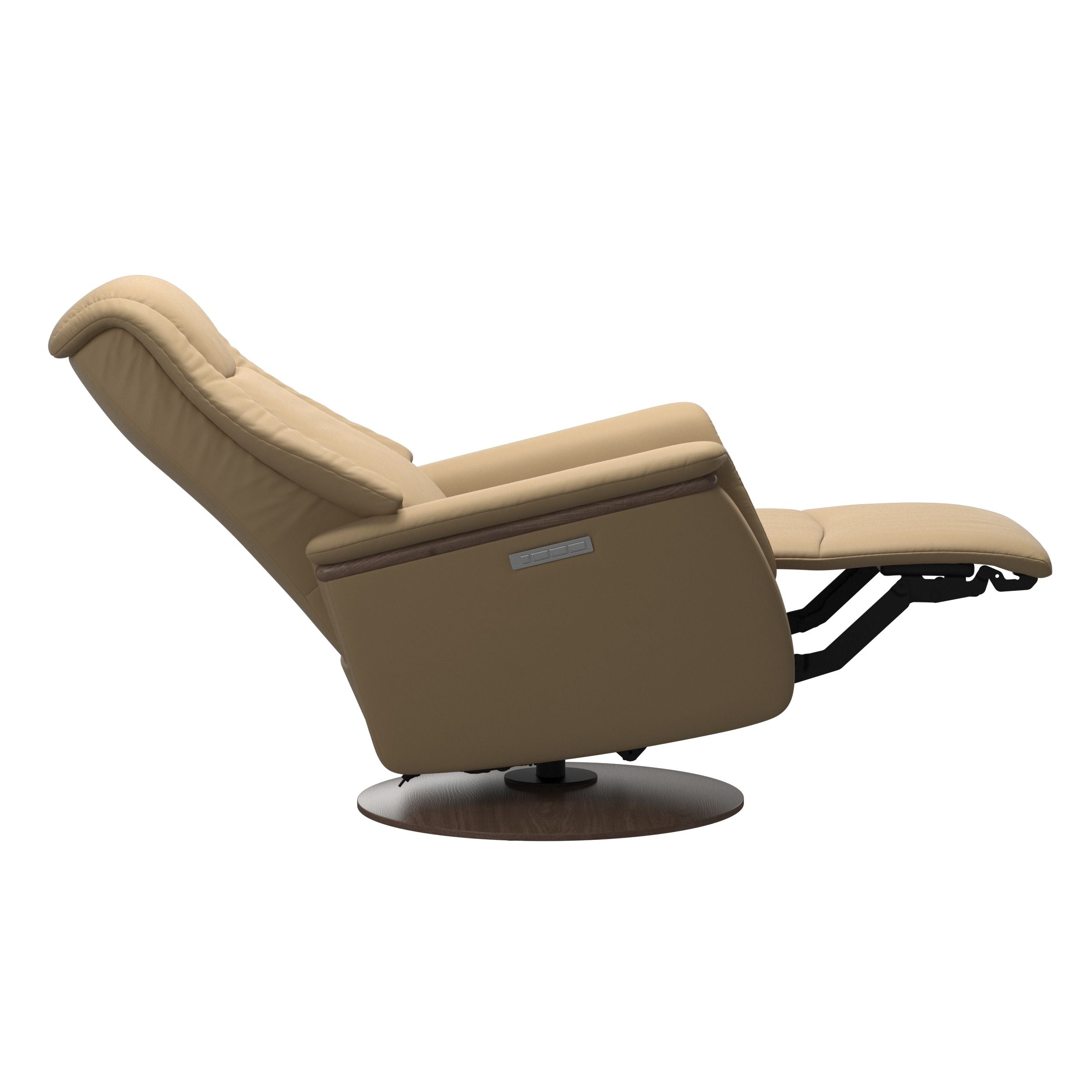 Stressless Max Moon Base Recliner — Paloma Sand