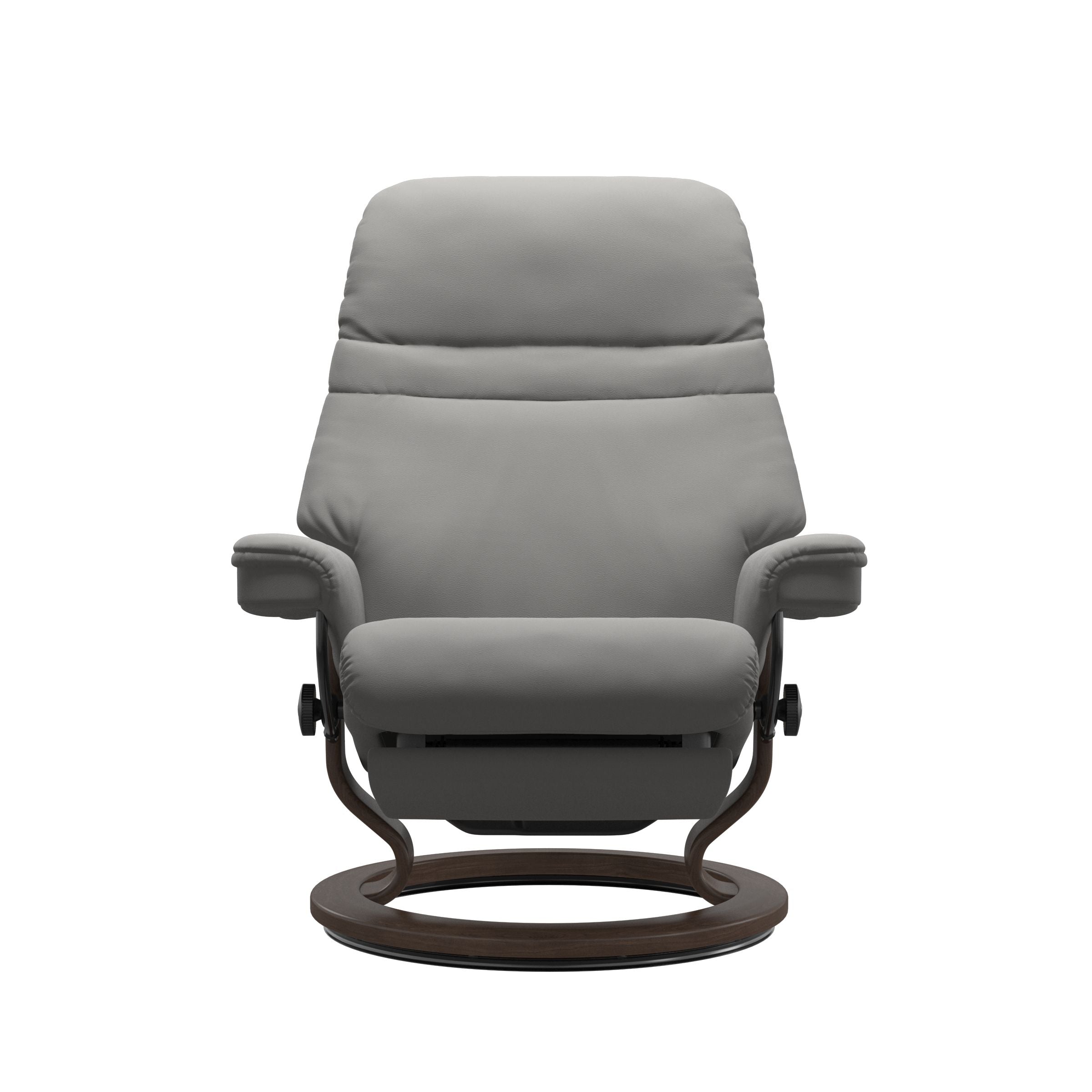Stressless Sunrise Power Recliner — Paloma Silver Grey