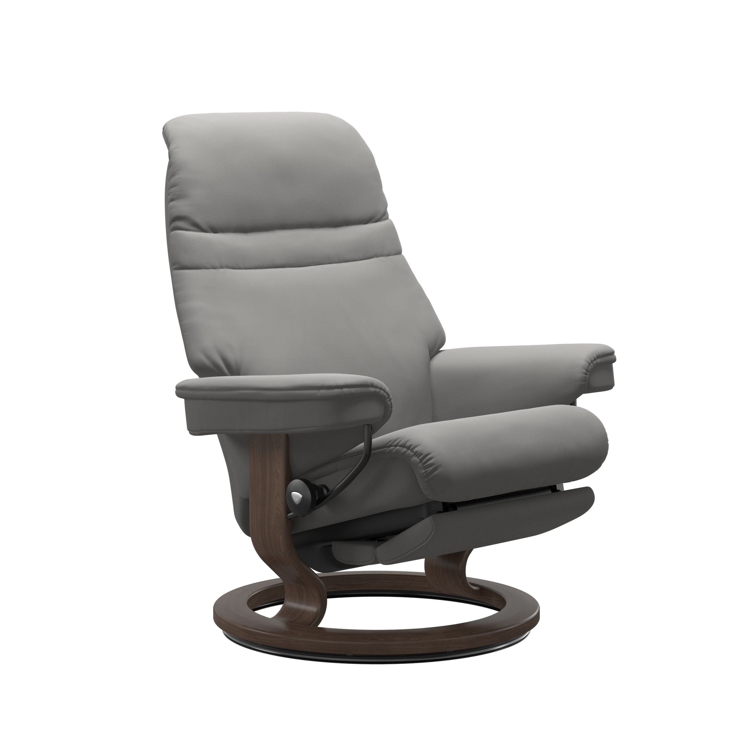 Stressless Sunrise Power Recliner — Paloma Silver Grey