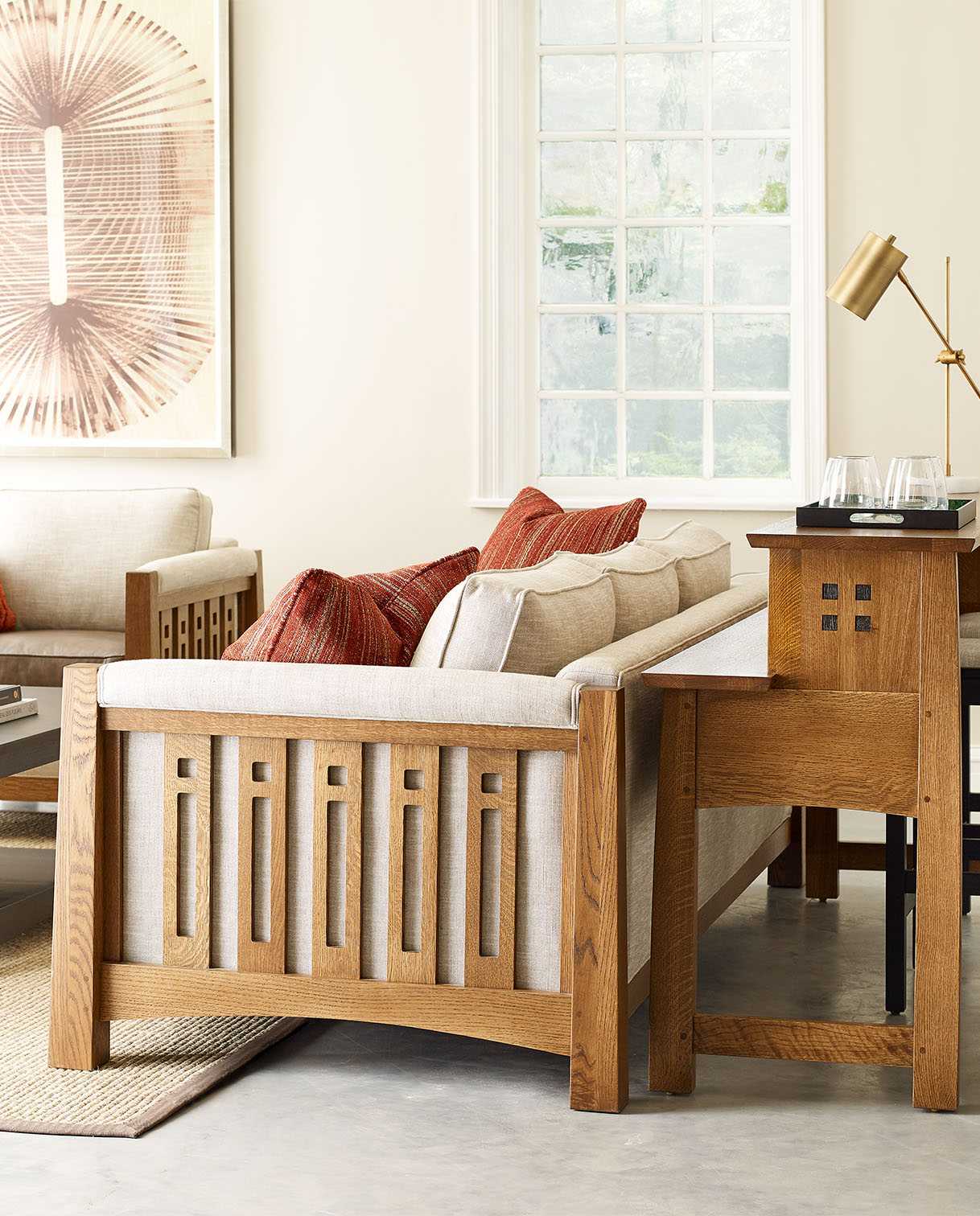 Stickley Highlands collection blending Mission and modern style